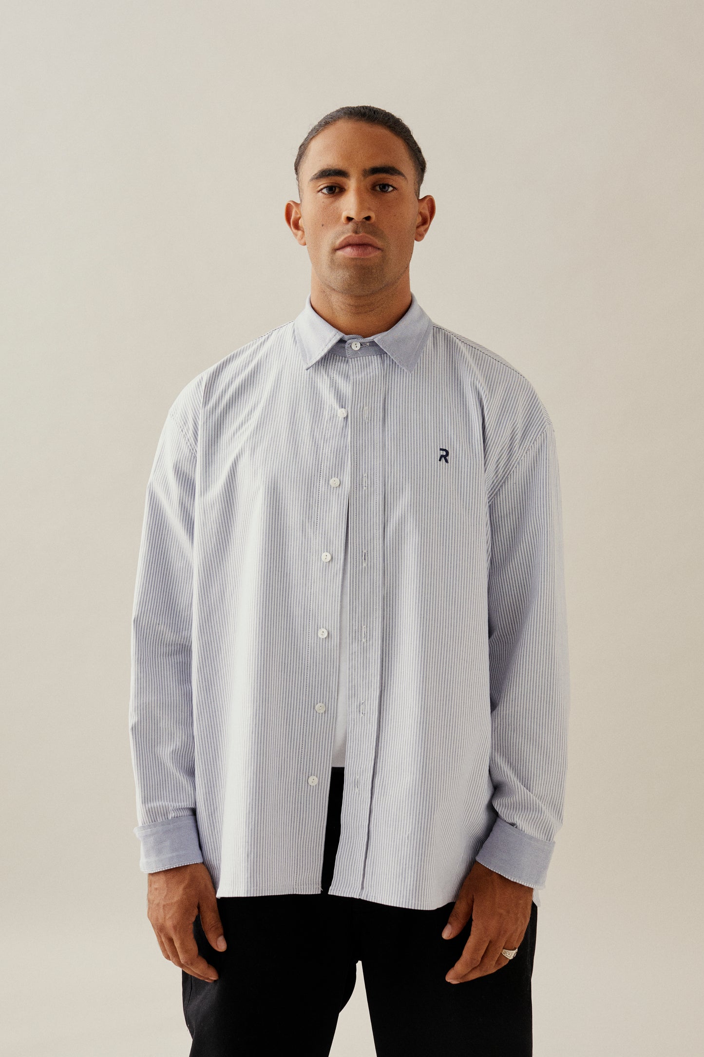 LONG SLEEVE SHITRT WITH LINE PRINT