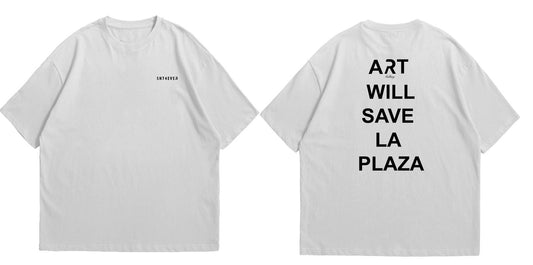 RACKZ GALLERY x SNT4EVER White // ART WILL SAVE LA PLAZA